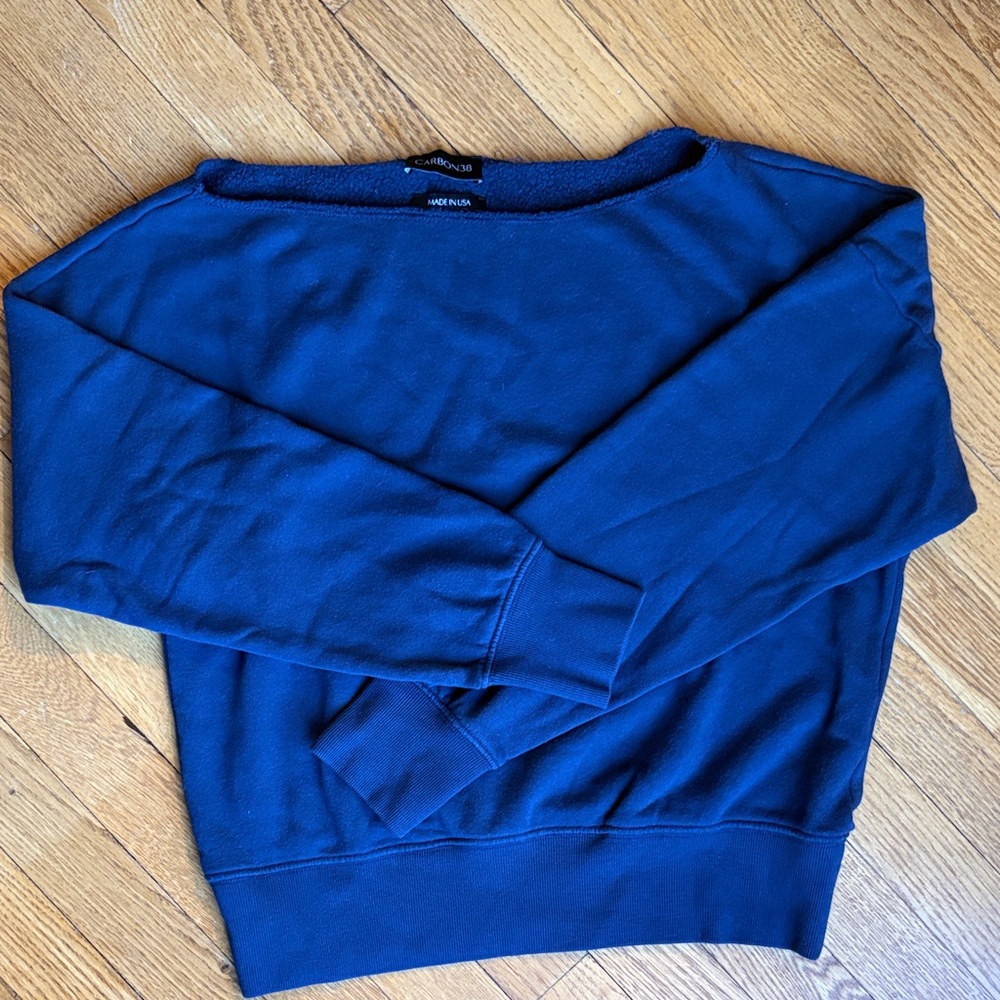 Carbon38 Deep Blue Fleece Sweatshirt